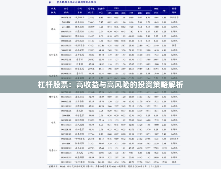 杠杆股票：高收益与高风险的投资策略解析